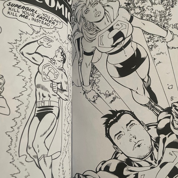 DC Comic Supergirl: An Adult Coloring Book - Paperback By Various - NEW - Picture 3 of 3